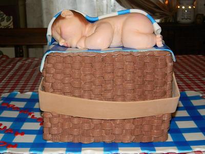 Baby Basket Cake - Cake by donnascakes