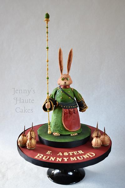 Bunnymund William Joyce Cakes Collaboration - Cake by Jenny Kennedy Jenny's Haute Cakes