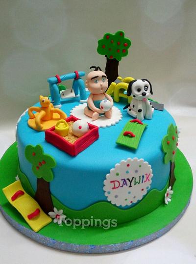 Park theme cake - Cake by toppings