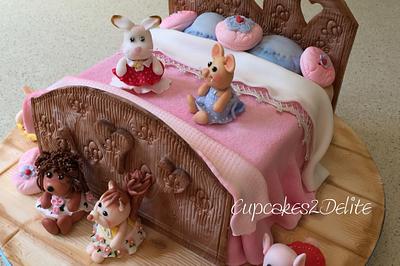Sylvanian Families Sleepover Cake - Cake by Cupcakes2Delite