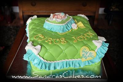 Sweet Christening Cake - Cake by Sandrascakes