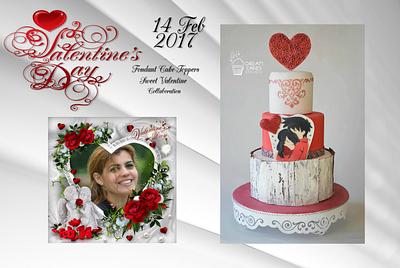 Sweet valentine collaboration 2017 - Cake by Dream Cakes Enschede