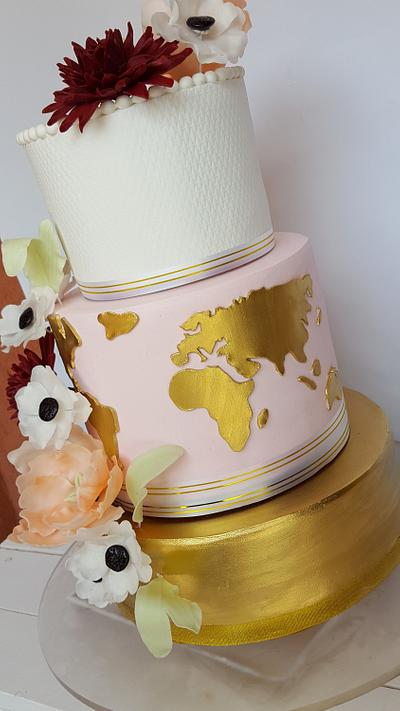 Gold 18-birthday cake - Cake by Emina90