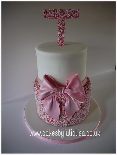 Sprinkles Two tier cake - Cake by Cakes by Julia Lisa