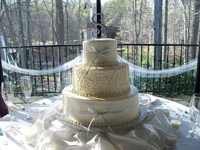 Buttercream Wedding Cake - Cake by Michelle