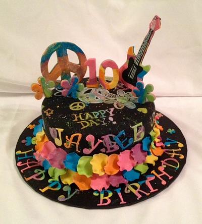 Retro, Funky cool Birthday Cake  - Cake by Caroline Diaz 