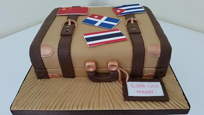 Suitcase cake for a Huddersfield Customer - Cake by Simply Cakes By Caroline