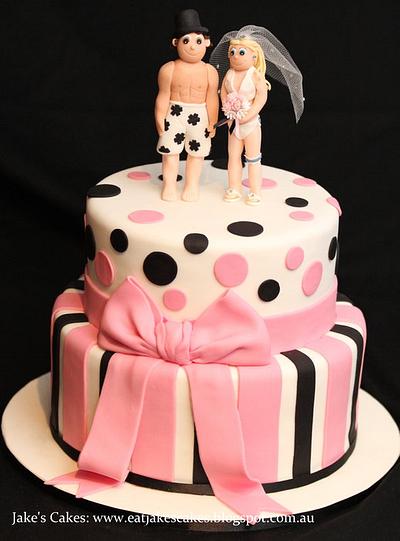 Bikini Figurine Wedding cake - Cake by Jake's Cakes