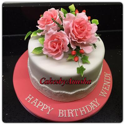 Cake for woman. - Cake by CakesbyAnusha