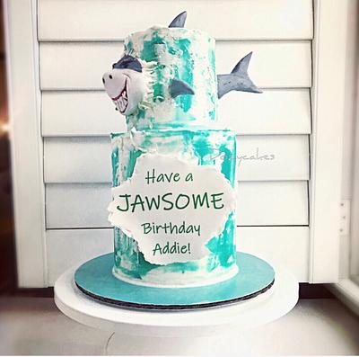 Jawsome Shark Cake - Cake by Dozycakes