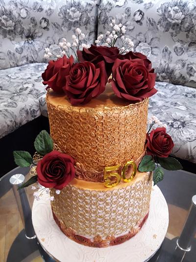 Cake for a golden jubilee - Cake by Pepa Mateva
