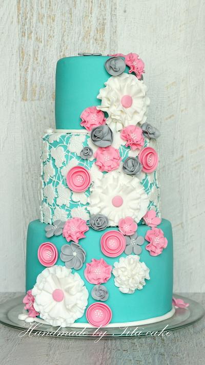 Turquoise cake - Cake by hrisiv
