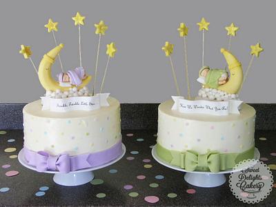 Gender Reveal Cake for Twins! - Cake by Sweet Delights Cakery