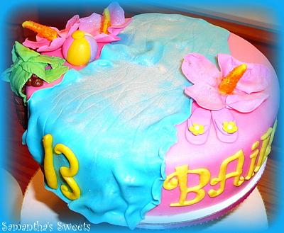 Sweet 13 Luau Cake - Cake by Samantha Eyth