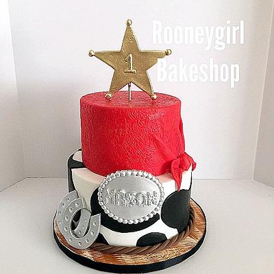 Western 1st Birthday - Cake by Maria @ RooneyGirl BakeShop