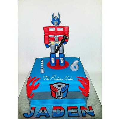Optimus Prime - Cake by The Pinkery Cake