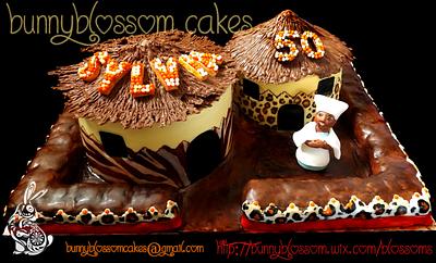 African hut cake - Cake by BunnyBlossom