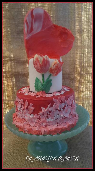 TORN ❤️ WITH ❤️ LOVE  - Cake by June ("Clarky's Cakes")