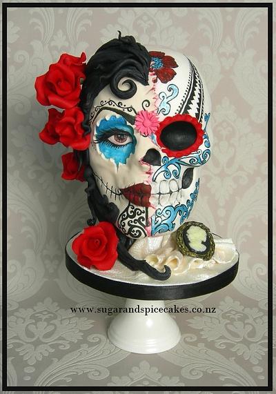 Maya - Dia de los Muertos - Sugar Skull Bakers 2014 - Cake by Mel_SugarandSpiceCakes