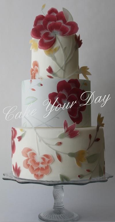 Pink Flowers Cake - Cake by Cake Your Day (Susana van Welbergen)