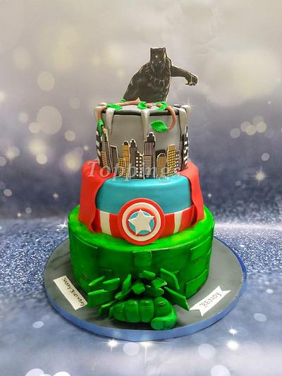 Marvel cake  - Cake by toppings
