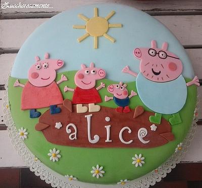 Peppa pig family cake - Cake by Silvia Tartari