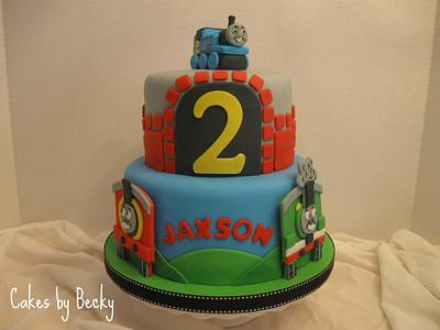 Thomas the Tank Engine Birthday - Cake by Becky Pendergraft