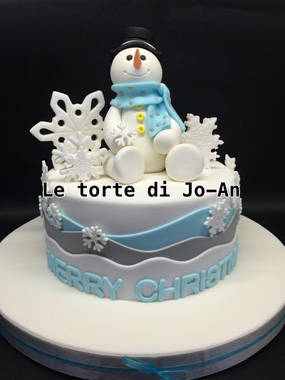 Snowman cake - Cake by Annunziata Cipullo