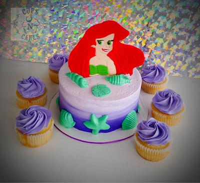 The Little Mermaid  - Cake by Cups-N-Cakes 