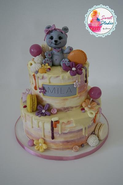 Drip Cake for little girl :) - Cake by Anna Augustyniak 