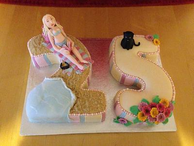 25th beach cake - Cake by emma