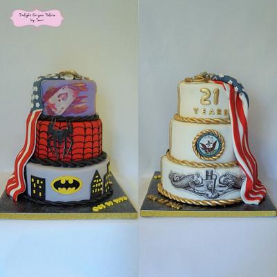 Retirement - Chief and Superheoes  - Cake by Delight for your Palate by Suri
