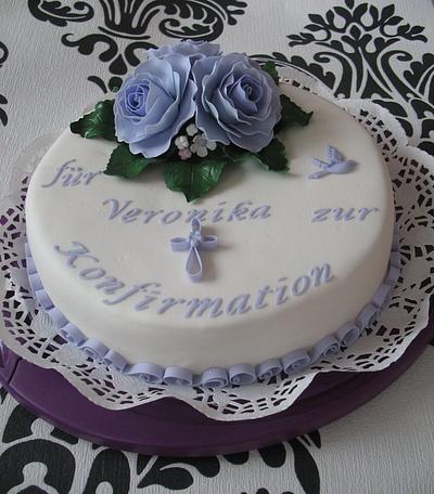 confirmation cake - Cake by cakesbyoana