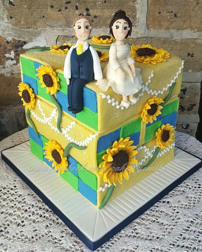 Battenburg Wedding Cake  - Cake by EmilyL