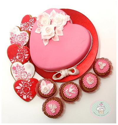 Pink Valentines - Cake by Planet Cakes