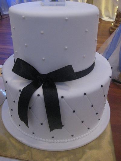 Simple Black and White Wedding cakes - Cake by Cupcake Group Limiited