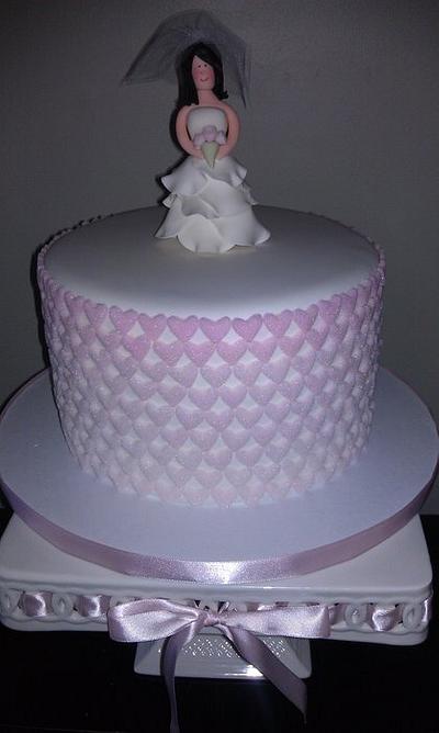 Ombre Sugar Hearts  - Cake by Pam from My Sweeter Side