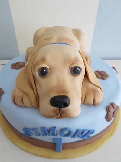 Labrador puppy cake - Cake by SweetMamaMilano