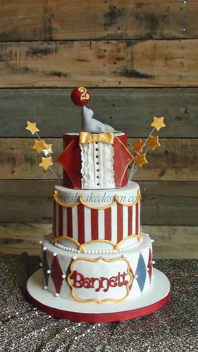 Circus Birthday Cake - Cake by Shannon Bond Cake Design