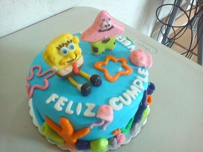 spongebob cake - Cake by Erika Fabiola Salazar Macías