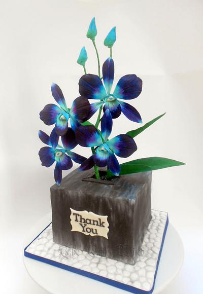 Fantasy Dendrobium Orchids - Cake by Nessie - The Cake Witch