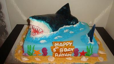 Shark themed cake - Cake by dove