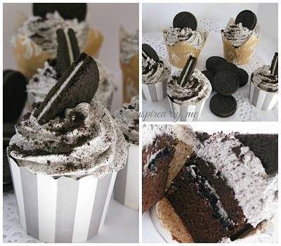 Chocolate Oreo cup cakes with Swiss meringue buttercream - Cake by Cakes Inspired by me