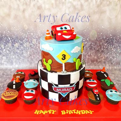 Macqueen cars cake  - Cake by Arty cakes