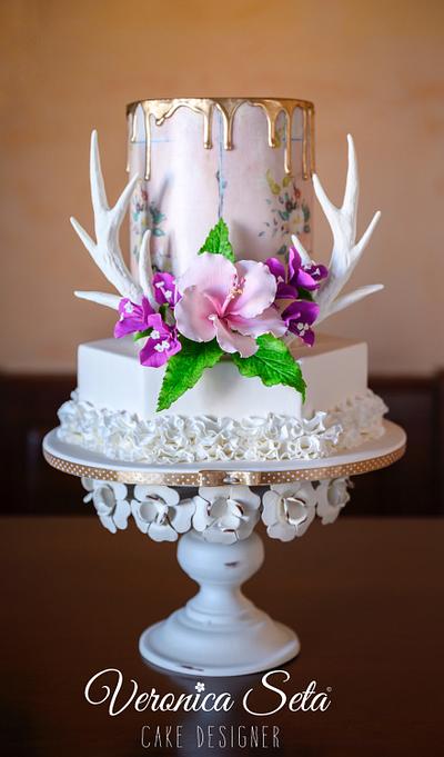 Boho Chic Wedding Cake - Cake by Veronica Seta