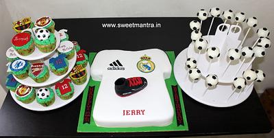 Football theme sugar table - Cake by Sweet Mantra Homemade Customized Cakes Pune