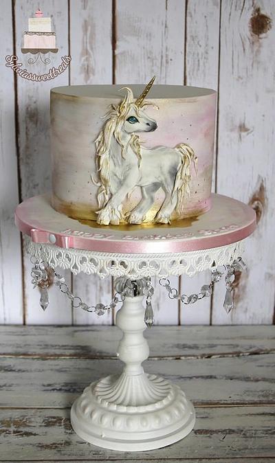 Unicorn and watercolor... - Cake by Sylwia