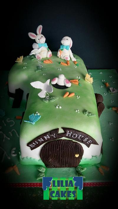 Number 1 Bunny House cake! - Cake by LiliaCakes