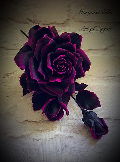 'Black Rose' - Cake by Margaret Ellis - Art of Sugar