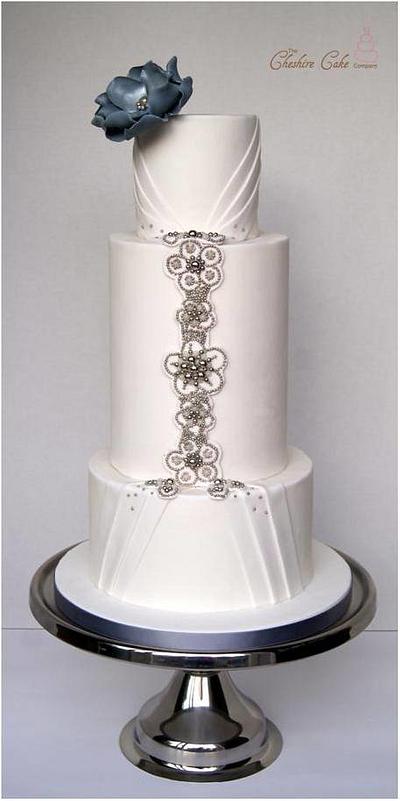Jewelled wedding cake - Cake by The Cheshire Cake Company 